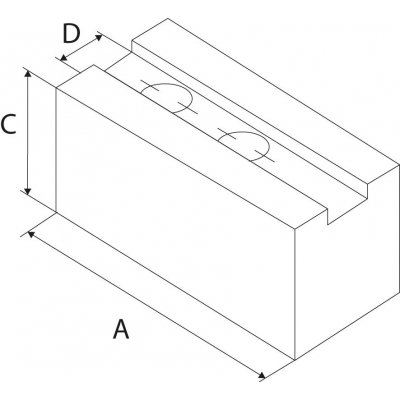 Nadstavbová čeľusť 1,5x60 ozubenie 130x80x50mm N21 Kitagawa