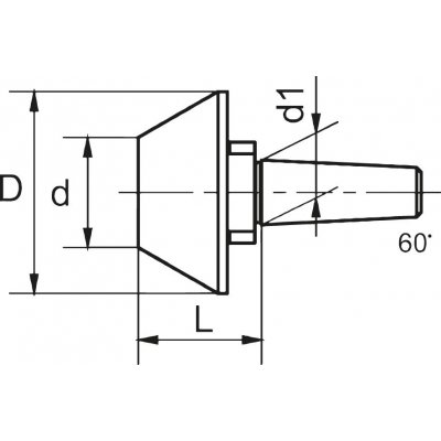 Kužeľ pre sústružnícke hroty 12mm CONZELLA - obrázek