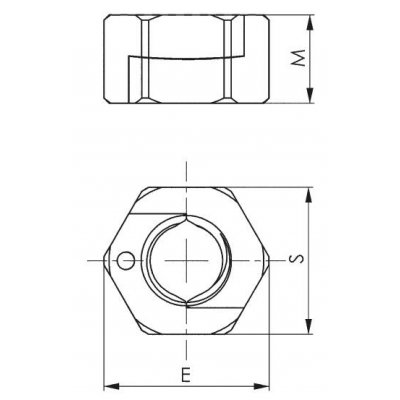 TWINNUT matica bez nákružku 6333S-M6 AMF - obrázek