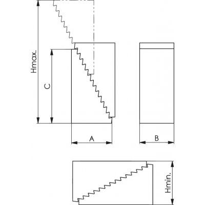 Upínacie podložka rozmer 3 131x68,0x135mm AMF - obrázek