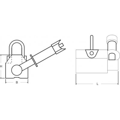 Magnet pre zdvíhanie bremien PML-10 Flaig - obrázek