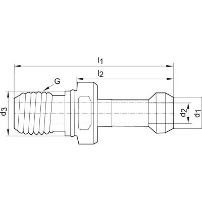 Uťahovací čap JISB6339 BT30 45 ° FORMAT - obrázek