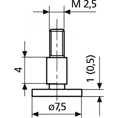 Tanierový meracie nástavec 7,5x1,0mm MAHR