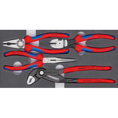 Sada kliešte Basic penová vložka, 4 ks. KNIPEX