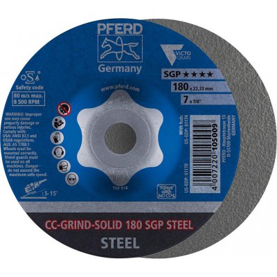 Brúsny kotúč CC-GRIND Solid SGP STEEL 180mm PFERD