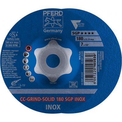 Brúsny kotúč CC-GRIND Solid SGP INOX 180mm PFERD