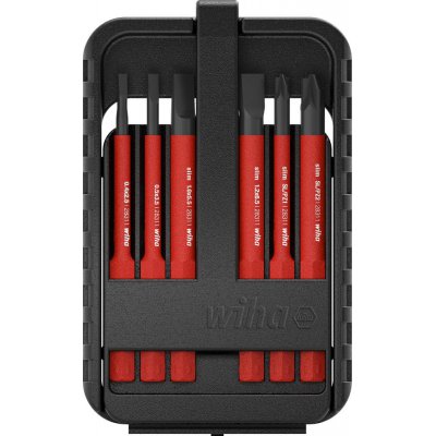 Sada vyměnitelných čepelí VDE slimBit electric PlusMinus/PZ, plochý, 6 ks Wiha