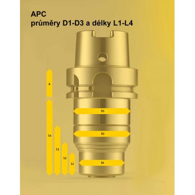 Upínač APC 20, A-110 DIN 69871-AD50 pro broušení Albrecht