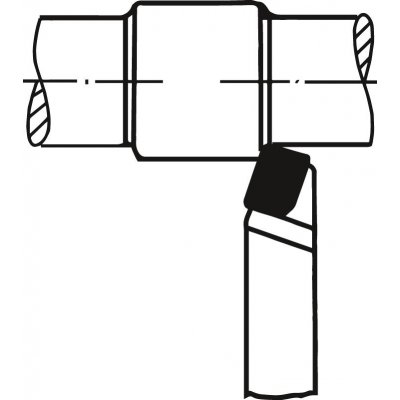 Přímý soustružnický nůž tvrdokov DIN4971 pravý 32 x 32 x 170 mm P25/30 WILKE - obrázek