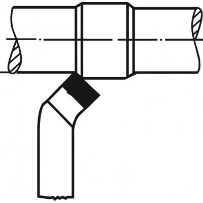Zahnutý soustružnický nůž tvrdokov DIN4972 levý 32 x 32 x 170 mm P25/30 WILKE - obrázek