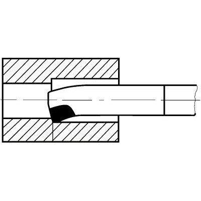Vnitřní soustružnický nůž tvrdokov DIN4973 pravý 32 x 32 x 355 mm P25/30 WILKE - obrázek