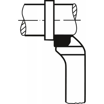 Odsazený čelní soustružnický nůž tvrdokov DIN4977 ISO5 pravý P25/P30 16x16x110mm Wilke - obrázek