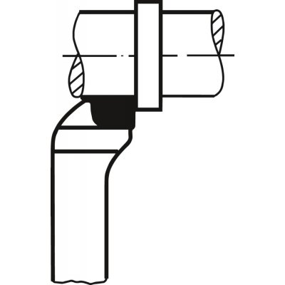 Odsazený čelní soustružnický nůž tvrdokov DIN4977 levý P25/30 20x20x125 mm WILKE - obrázek