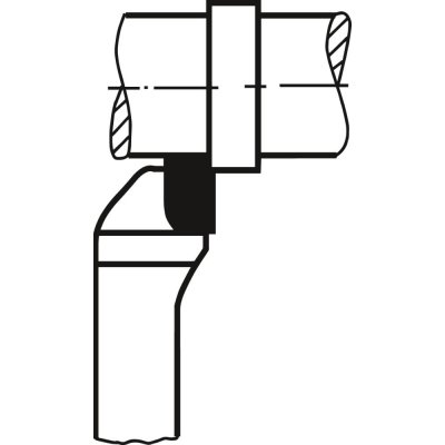 Odsazený stranový soustružnický nůž tvrdokov DIN4980 levý 32 x 32 x 170 mm P25/30 WILKE - obrázek