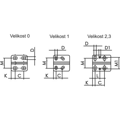 Vodorovná úpinka 6830 ESD veľkosť 0 AMF  - obrázek