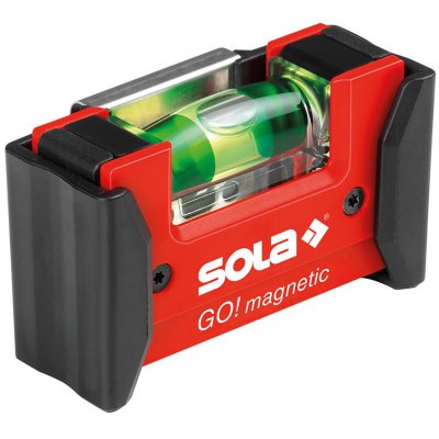 Magnetická mini vodováha GO! MAGNETIC CLIP 7,5cm Sola - obrázek