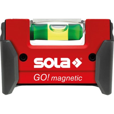 Magnetická mini vodováha GO! MAGNETIC CLIP 7,5cm Sola