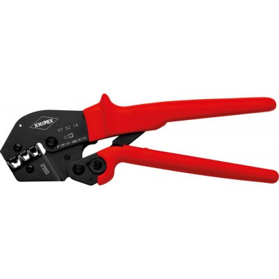 Krimpovací pákové kleště na kabelové koncovky Twin 2 x 6,2 x 10 a 2 x 16 mm2 KNIPEX
