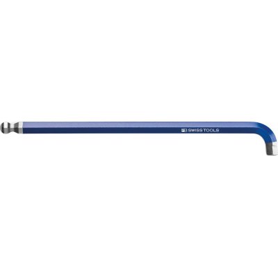 Krátký inbusový klíč zahnutý 90+100° Rainbow s kulovou hlavou 10 mm PB Swiss Tools