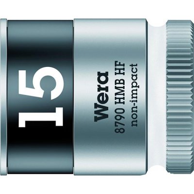 Nástrčný klíč 6-hranný 3/8" 15 mm s přidržovací funkcí Wera