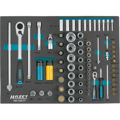 Modul s nářadím 3/3+ nástrčné klíče 163-138/77 Hazet