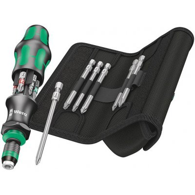 Držák bitů se zásobníkem - sada Kraftform Kompakt 20 Toolfinder 13 ks Wera