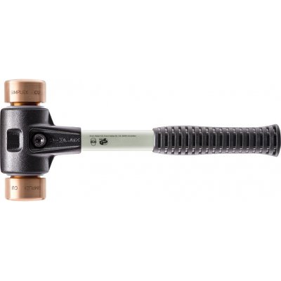 Kladivo s měkkým čelem SIMPLEX Fiber 30 mm, měď, Halder
