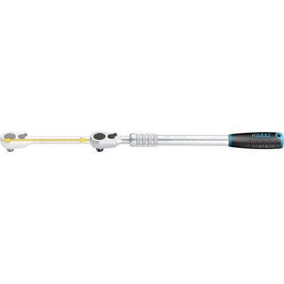 Teleskopická ráčna 1/2" 414 - 614 mm, plynulá Hazet