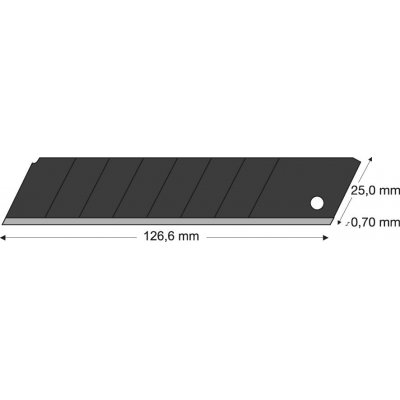 Odlam.cepel cerná 25mm 10 ks./baleniLUTZ BLADES