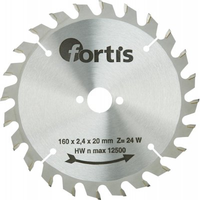 Pilový kotouč HW 160 x 2,4 x 20 mm Z24W Fortis