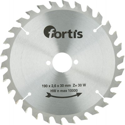 Pilový kotouč HW 190 x 2,4 x 30 mm Z30W Fortis