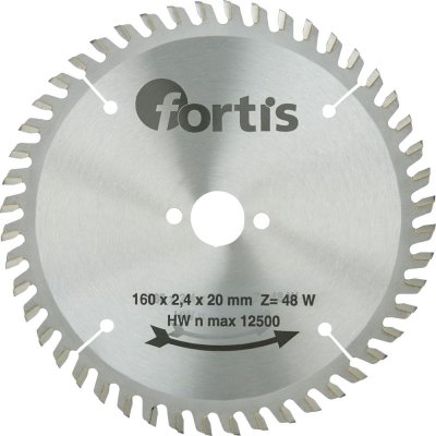 Pilový kotouč HW 160 x 2,8 x 20 mm Z48W Fortis