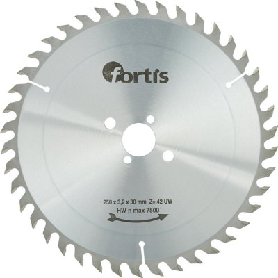 Pilový kotouč HW 250 x 3,2 x 30 mm Z42UW Fortis