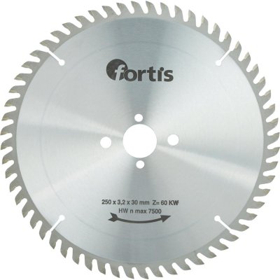Pilový kotouč HW 250 x 3,2 x 30 mm Z60KW Fortis