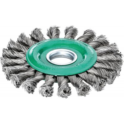 Kulatý kartáč z ušlechtilé oceli 115x12 mm, splétaný 0,5 mm Lessmann