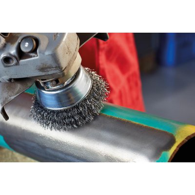 Hrncový kartáč ocelový drát vlnitý 100x0,35 mm Lessmann - obrázek