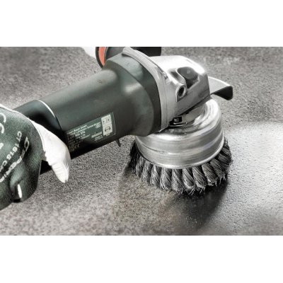 Hrncový kartáč ocelový drát splétaný 100x0,5 mm Lessmann - obrázek
