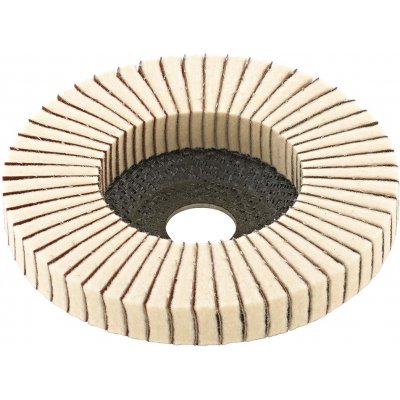 Kombinovaný filcový lamelový kotouč 125 mm filc, brusné plátno FORMAT
