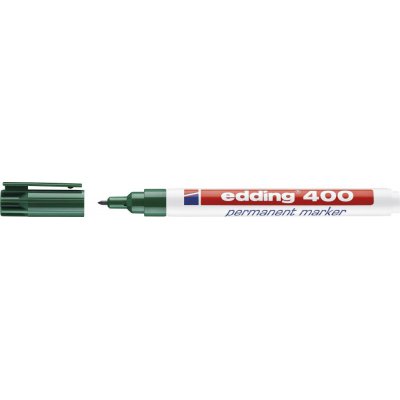 Permanentní popisovač č. 400 zelená barva edding