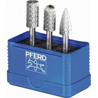 Sada technických fréz HSS 12 mm 3 ks, A ST-CK průměr 12 mm, ozubení, 3 zuby, Pferd