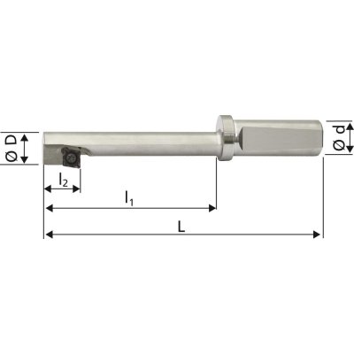 Zpětný záhlubník 180° s vnitřním chlazením D23 Z1 pro CCMT 09T304 FORMAT - obrázek