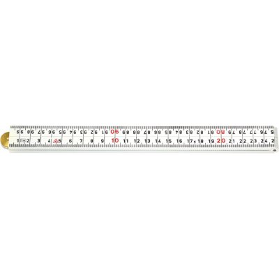 Skládací metr plastový 1 m x 13 mm bílý 4 články Hultafors