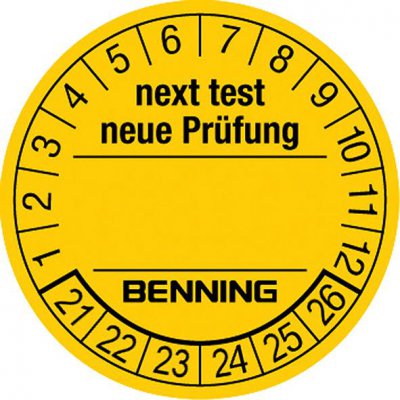 Certifikacní plaketa Benning