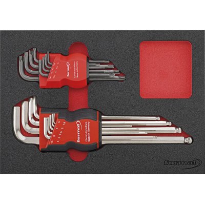 Modul s nářadím 2/9 sadu inbusových klíčů, vnitřní šestihran Torx FORMAT