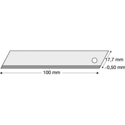 Čepel nože 18 mm balení 10 ks LUTZ BLADES - obrázek