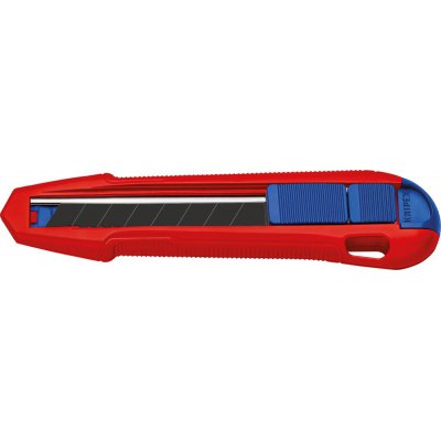 Nůž Cutter, ulamovací, hliník, tlakový odlitek 18 mm se 3 čepelemi KNIPEX - obrázek