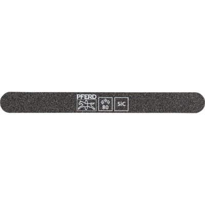 Brousek, karbid křemíku SF-R 147-15-5 flexibilní, 147x15x5 mm, SiC K 80, oblé konce, Pferd
