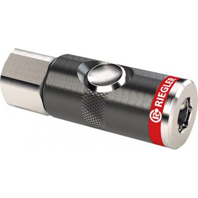 Bezpečnostní spojka s otočným tlačítkem, jmenovitý průměr 7,4 mm, vnitřní závit /4“ RIEGLER