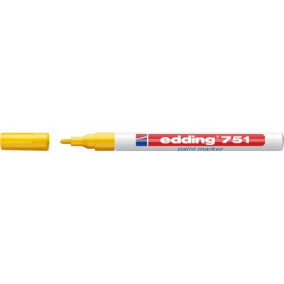 Popisovač číslo 751 žlutá barva edding