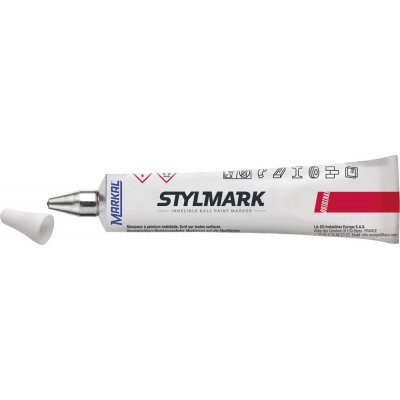 Popisovač v tubě Markal Stylmark 50 ml bílý